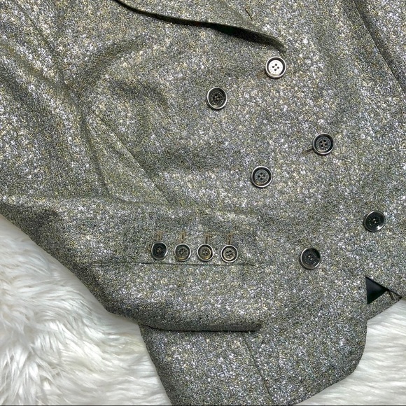 Diane Von Furstenburg Metallic Blazer - Picture 6 of 8